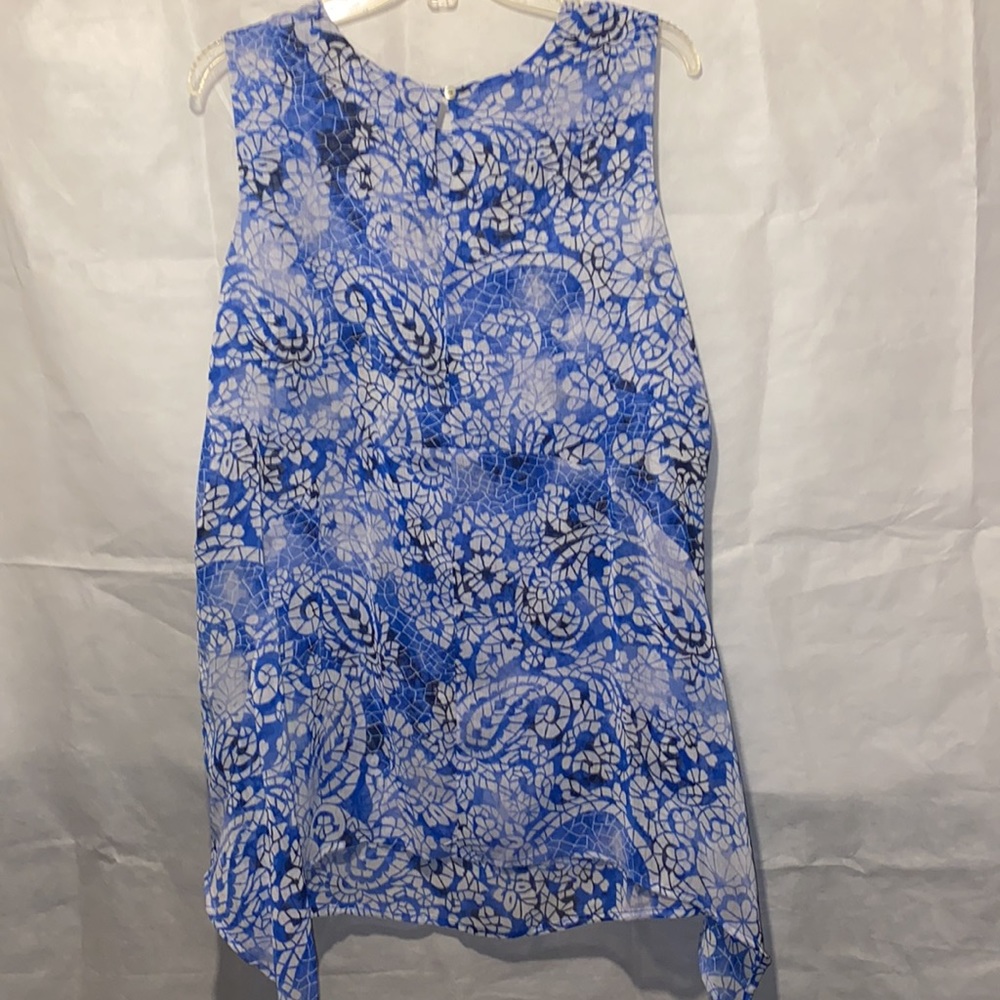 Fever⭐️Blouse Blue and Withe - Picture 2 of 3